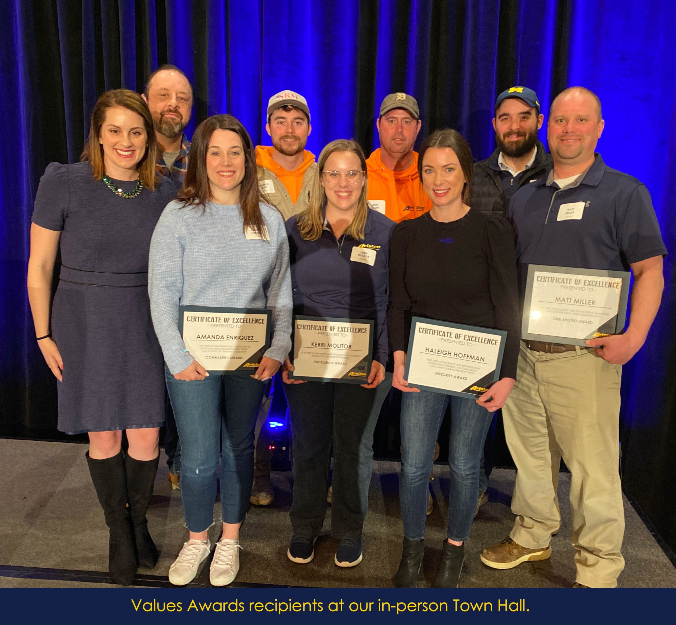 2023 VALUES AWARDS WINNERS - Aristeo